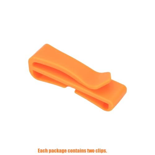TACNEX Tactical Backpack Strap Clip Webbing Keeper Holder MOLLE Belt Hook Retainer Harness/Sling/Bag/Military Strap Stays - color: Orange, size: 13/16"