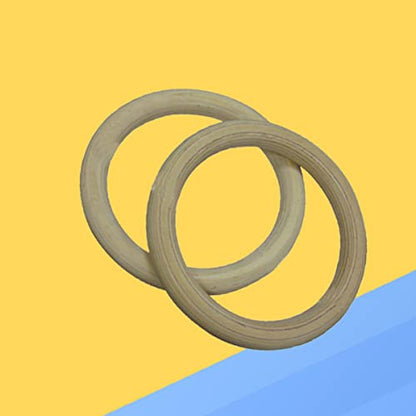 Wooden Gymnastics Rings Exercise Rings for Full Body Strength Training Durable Birch for Pullups Pushups Dips and Calisthenics Workouts