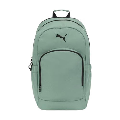 PUMA Women's Stellar Backpack with Luggage Strap, Padded Adjustable Straps & Water Bottle Pockets, Green Moon, One Size - color: Green Moon