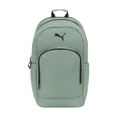 PUMA Women's Stellar Backpack with Luggage Strap, Padded Adjustable Straps & Water Bottle Pockets, Green Moon, One Size - color: Green Moon