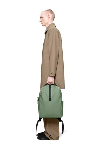 RAINS Clip Front Backpack Well- Waterproof Commuter Backpack with C-Clip Closure & Hidden Pocket, 16″ Laptop Sleeve, Urban Travel Daypack - color: Well
