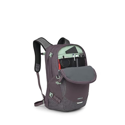 Osprey Nebula Commuter Backpack - Everyday Bag with Laptop Sleeve and Bottle Pockets, Graphite Purple Heather - color: Graphite-purple Heather
