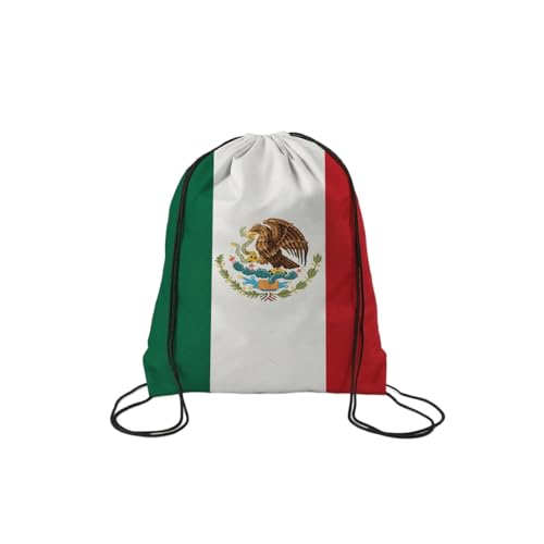 TREBIN 2026 Soccer Cup Drawstring Backpack, Soccer Gym Bag in National Flag Colors, Sports Bag Sackpack Cinch Bag (Mexico Fan) - color: Mexico Fan