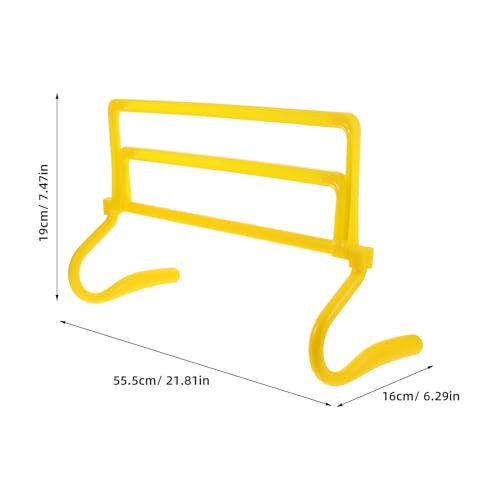 MAGICLULU Adjustable Football Agility Training Hurdles Set, Foldable Portable Soccer Speed Workout Equipment with Height Regulation for Football and Basketball Training