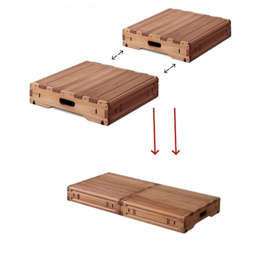 Wooden Platform, Two Combination Packs, one Step Stool for The Elderly and Children, Porch Steps, Mobile Steps, Suitable for Disabled, Elderly, and Children - size: 31.5