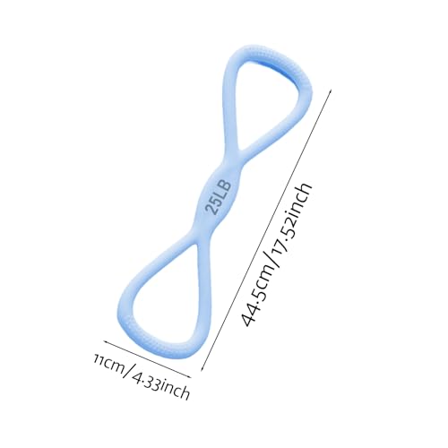 Figure 8 Resistance Bands for Women & Men – 25-Pound Silicone Pull Rope for Leg, Shoulder, Back & Arm Workout, Strength Training, Physical Therapy, Home Gym