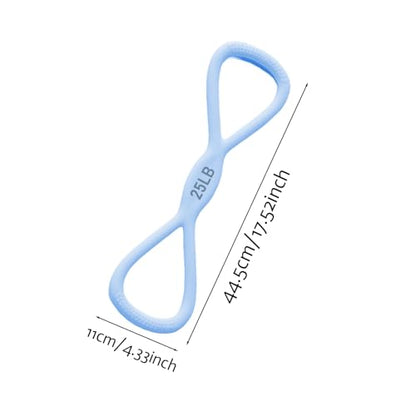 Figure 8 Resistance Bands for Women & Men – 25-Pound Silicone Pull Rope for Leg, Shoulder, Back & Arm Workout, Strength Training, Physical Therapy, Home Gym