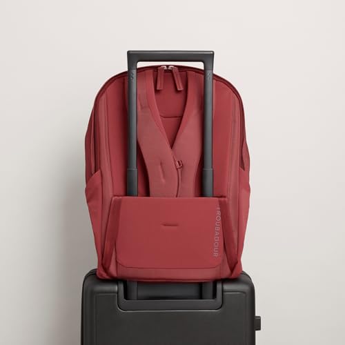 Troubadour Neo Backpack - 22L Lightweight Laptop Backpack - Ergonomic & Water Resistant - Versatile Style for Work and Travel - Rust - color: Rust