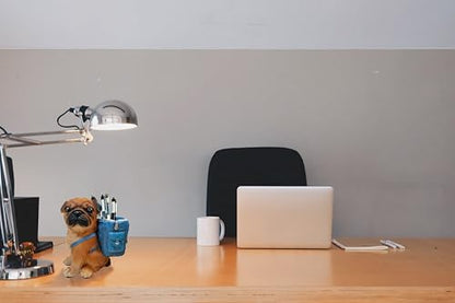 Cute Dog Pen Holder for Desk ，Pen Pencil Cup Creative Desktop Pen Organizer Pencil Cups Unique Desk Accessories Decor for Home Office School Gift for Dog Lovers (Pug) - style: Pug