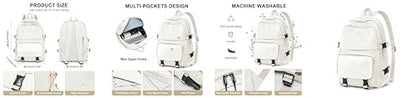 weradar Backpacks For School Teens Boys Girls,Cute Bookbag,Lightweight College Backpack For Women Men,Waterproof Middle School Bag Casual Travel Daypack(Beige) - color: B-beige