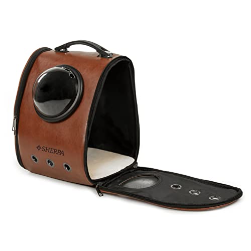 Sherpa Cat Travel Backpack with Bubble View, Airline Approved - Brown, One Size
