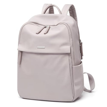 GOLF SUPAGS Womens Laptop Backpack with Separate Laptop Compartment Water Resistant Computer Backpacks Fits 15.6 Inch Notebook Travel Work College Bags (15.6-Inch, Pink) - color: Pinkish Grey, size: 15.6-Inch
