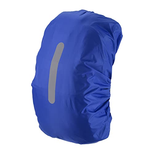 PATIKIL Waterproof Backpack Rain Cover, Non-Slip Backpack Cover with Vertical Reflective Strap Stay Dry for Hiking, Camping, Hunting - color: Navy Blue, size: Medium