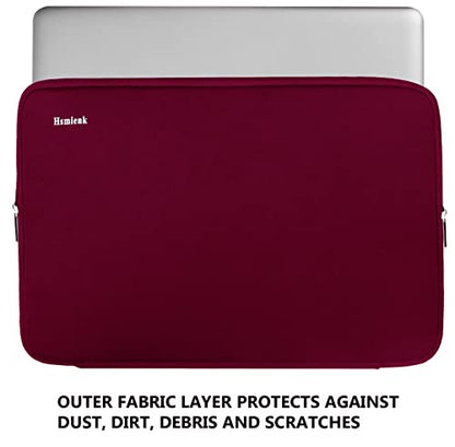 14 inch Laptop Sleeve, Upgrade Shockproof Protective Computer Cover Flip Case Briefcase Carrying Bag Compatible with 14" HP, Lenovo, Asus, Acer, Notebook, Chromebook Computer, Red - color: Red, size: 14 Inch