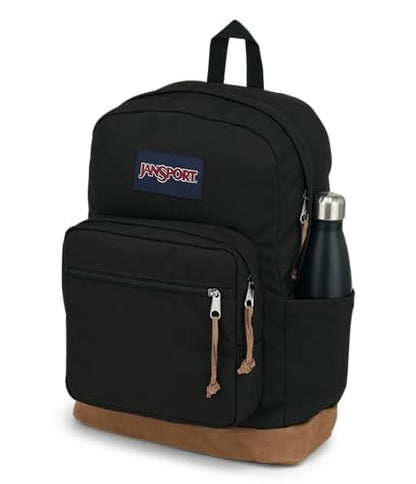 JanSport Right Pack Backpack - Durable Daypack with Padded 15" Laptop Sleeve, Spacious Main Compartment & Integrated Water Bottle Pocket - Black - color: Black