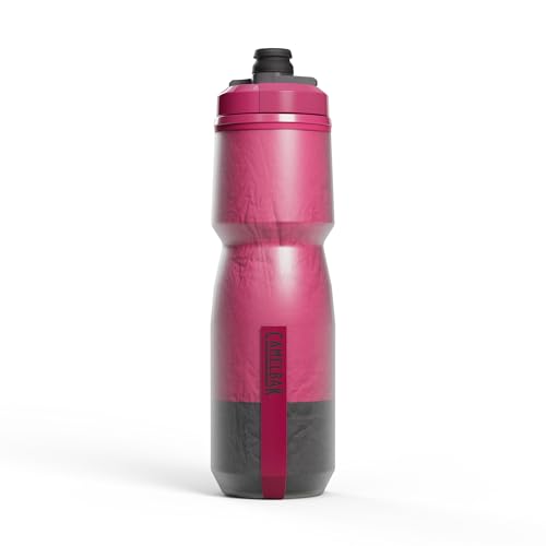CamelBak Podium Chill Insulated Bike Squeeze Water Bottle, Cold Retention for Cycling, 24oz, Mercury Berry - color: Mercury Berry
