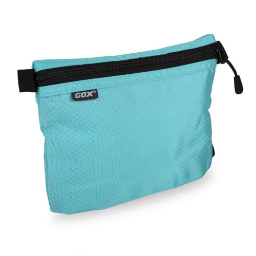 GOX Small Toiletry Bag for Men Bulk Cosmetic Bag Dopp Kit Carry On Zipper Pouch Organization Nylon Small Packing Sack Water Repellent - color: Blue