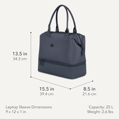 SWISSGEAR Signature Hardside Expandable Carry-On Spinner & Mini Weekender Tote Set, ABS Construction, TSA-Friendly Lock, Navy, 2-Piece Set (19-Inch/Mini Weekender Tote) - color: Navy, size: 2-Piece Set (Mini Weekender/19")
