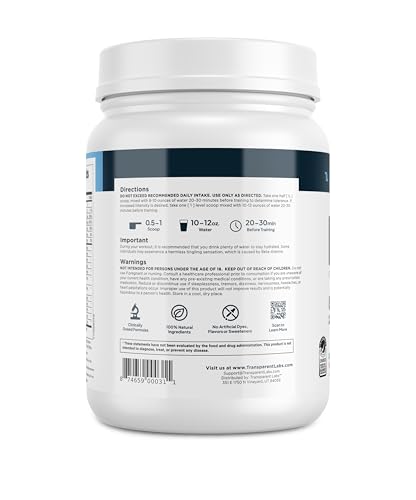 Transparent Labs Bulk Pre Workout Powder - Naturally Sweetened Preworkout for Men & Women, Pre Work Out for Muscle Building & Strength w/Beta Alanine & BetaPure - 30 Servings, Strawberry Lemonade