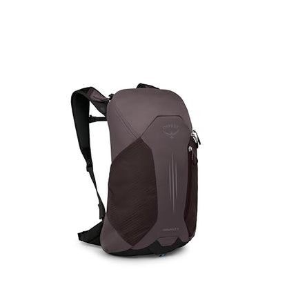 Osprey Hikelite LT 16L Hiking Backpack - Lightweight Travel Daypack with Rain Cover for Men and Women, Graphite Purple - color: Graphite Purple, style: 16l