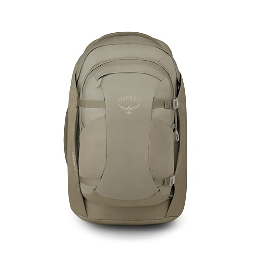 Osprey Fairview 70L Women's Travel Backpack - Large Adjustable Travel Bag with Detachable Daypack, Sawdust-Olive Tan - color: Sawdust Olive Tan, style: 70l