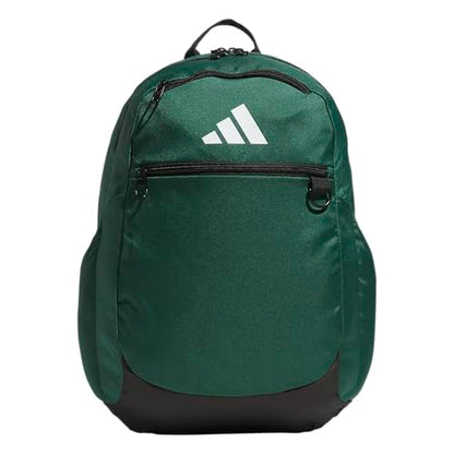 adidas Striker 3 Team Sports Backpack – Daypack for Sports Gym Travel, 36L, Dark Green, OSFA - color: Dark Green