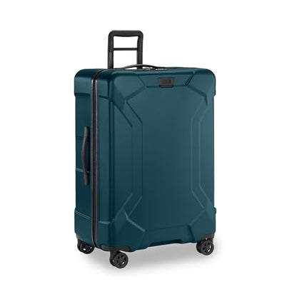 Briggs & Riley 30 Inch Large Checked Luggage - Extra Capacity Hard Shell Heavy Duty Travel Suitcase 360 Degree Spinner Wheels - TSA Lock - Integrated Garment Compartment - Torq Collection - Ocean - color: Ocean, size: 30"