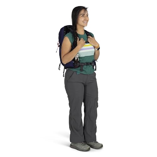 Osprey Tempest 11L Women's Lightweight Hiking Backpack - Small Daypack for Travel & Camping, Red Pampas/Coal Grey - color: Red Pampas/Coal Grey, size: 11L - Standard Fit