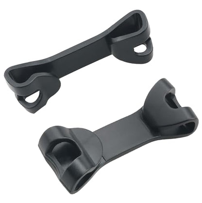 4PCS Drawstring Double Head Hook Buckles Backpack Retaining Chest Clip Sternum Strap Quick Release Plastic Buckle Sports Bag Backpack Rope Buckle Black