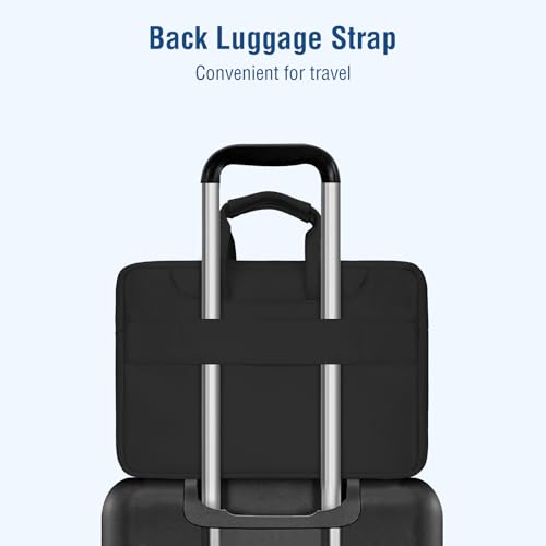 MOSISO 360 Protective Laptop Bag 15.6 inch, 15-16 inch Computer Bag Compatible with MacBook Air 15 inch/Pro 16 inch, HP,Dell,Lenovo,Asus,Notebook, Laptop Carrying Case with Strap&Handle, Black - color: Black, size: 16 inch
