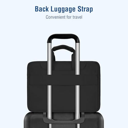 MOSISO 360 Protective Laptop Bag 15.6 inch, 15-16 inch Computer Bag Compatible with MacBook Air 15 inch/Pro 16 inch, HP,Dell,Lenovo,Asus,Notebook, Laptop Carrying Case with Strap&Handle, Black - color: Black, size: 16 inch