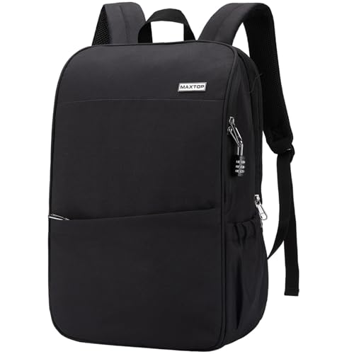 MAXTOP Laptop Backpack Bookbag Backpack Business Anti-theft Backpacks[Water Resistant] Work College Business Travel Computer Backpack for Men Women Fits up to 17" Notebook - color: Coal Black, size: 17 inch, style: Daypack Backpacks
