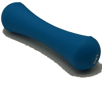 Pairs 2x Weights Dumbbells Set Women - Born Shaped Neoprene Hand Weights for Women and Men - Ideal for Home Gym Fitness Weight Training Pilates 1+1kg 2.2+2.2 Pound Dumbbell Color Blue s5a