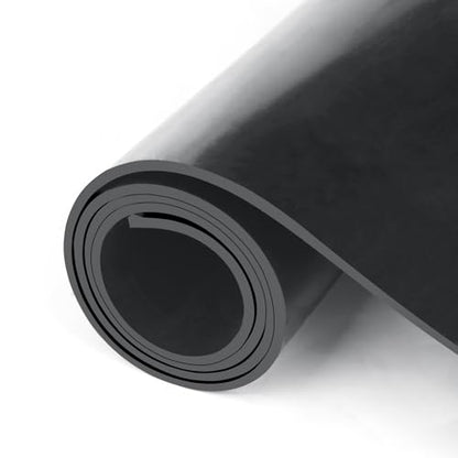 HooTown Solid Rubber Sheets Strips, 24” Wide x 1/8" Thick x 40” Long Neoprene Rubber Rolls Perfect for DIY Gasket Material, Sealing, Liner, Shield, Padding, Mat for Weather Stripping, No Adhesive - size: 24” Wide x 40” Long, style: 1/8" Thick