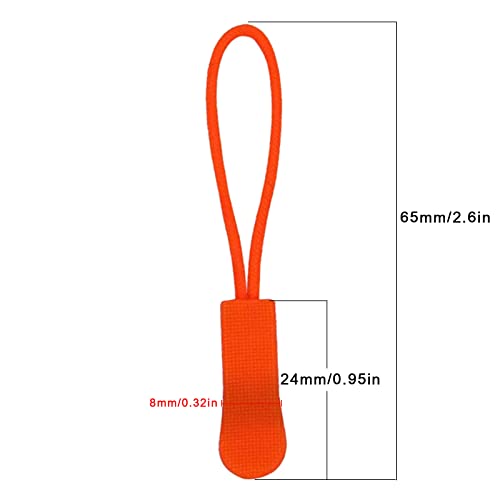 Urmspst 20PCS Zipper Pulls, Orange - color: 17. Orange