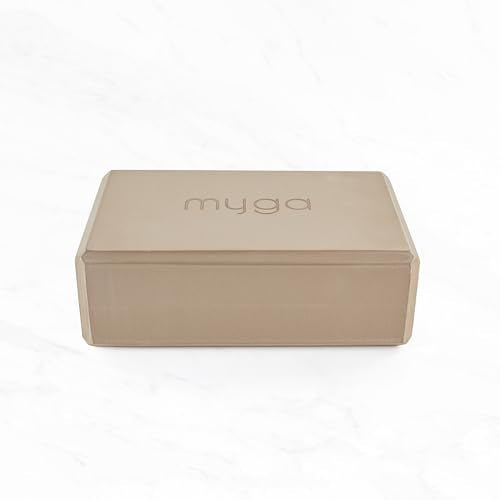 MYGA Yoga Block,Lightweight EVA Foam Yoga Brick,High Density Non-Slip Block for Yoga Poses, Pilates, Balance and Flexibility - color: Wood