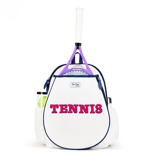 Ame & Lulu Kids Big Love Tennis Backpack - color: Tennis Varsity Patches