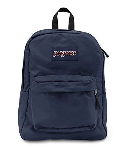 JanSport SuperBreak One Backpack Navy - Durable, Lightweight Bag with 1 Main Compartment, Front Utility Pocket with Built-in Organizer - Premium Backpack - color: Navy