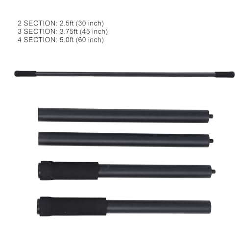 Aramox Adjustable Yoga Stick, Sturdy Steel Stretching Tool with Foam Handles, Versatile Aid for Balance and Flexibility Training