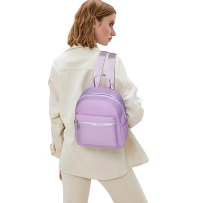 Etercycle Mini Backpack Purse for women, Small Backpack Purse, Shoulder Bag for Travel (Purple) - color: Purple
