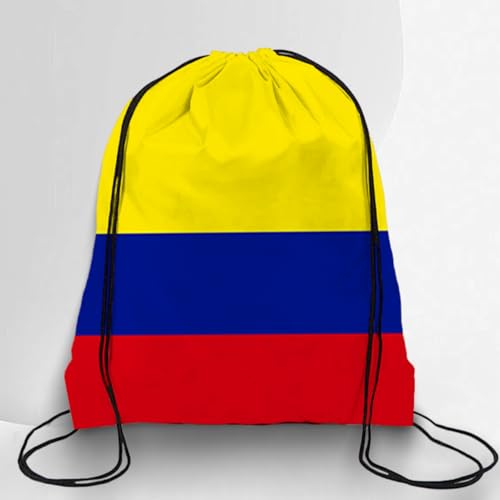 TREBIN 2026 Soccer Cup Drawstring Backpack, Soccer Gym Bag in National Flag Colors, Sports Bag Sackpack Cinch Bag (Colombia Fan) - color: Colombia Fan