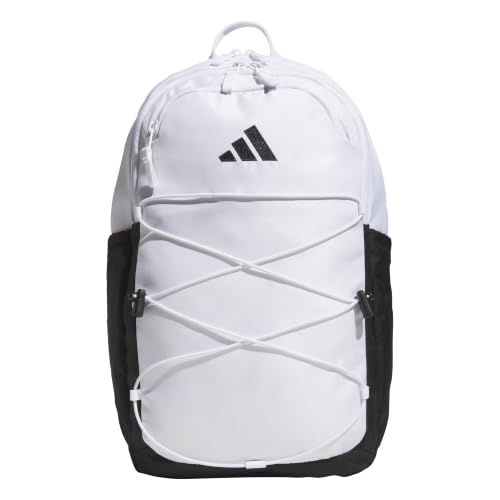 adidas Amplifier School Backpack 27L - color: White/Black/Bungee