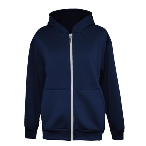 Backpack Hoodie for Men Women Zipper Cardigan Creative Hoodies Lightweight Travel Hooded Sweatshirts with Backpack - color: Navy, size: X-Large
