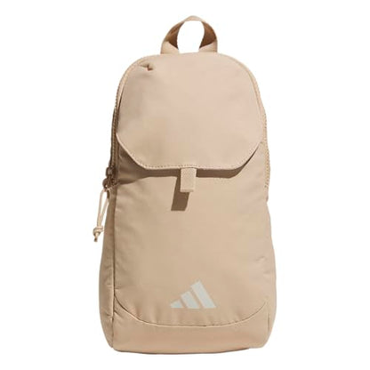 adidas Essentials 3 Crossbody – Sling Bag with Phone Pocket - color: Warm Sandstone Beige/Wonder Alumina Grey