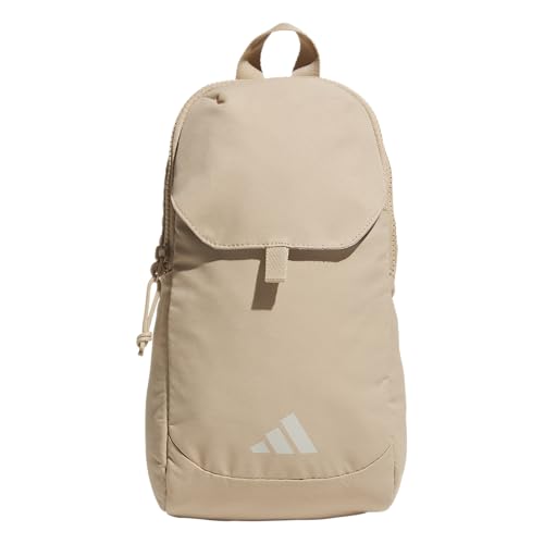 adidas Essentials 3 Crossbody – Sling Bag with Phone Pocket - color: Warm Sandstone Beige/Wonder Alumina Grey