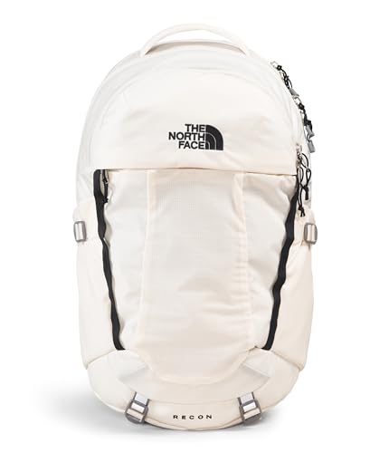 The North Face Women's Recon Everyday Laptop Backpack - Commuter Travel Bag, 18" Laptop Sleeve, Water-Repellent, Gardenia White/TNF Black-NPF, One Size - color: Gardenia White/Tnf Black-npf