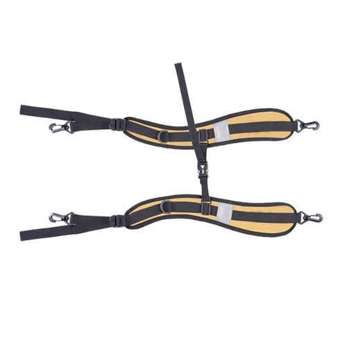 Oxford Cloth Backpack Strap with Belt Versatile DIY Supplies for Backpack Dry Bag Adjustable Length Padded (Khaki) - color: Khaki