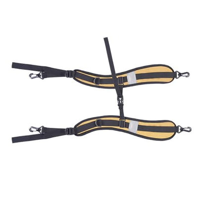 Oxford Cloth Backpack Strap with Belt Versatile DIY Supplies for Backpack Dry Bag Adjustable Length Padded (Khaki) - color: Khaki