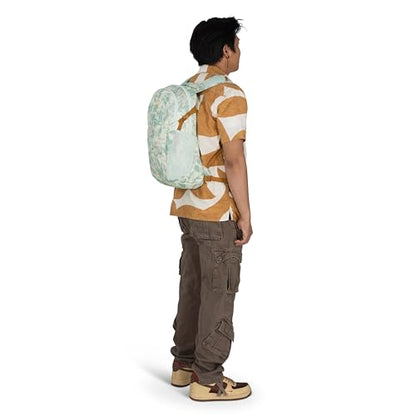 Osprey Daylite Commuter Backpack - Lightweight Everyday Bag with Laptop Sleeve, Bottle Pockets, Shaleafy Print/Frosty Mint - color: Shaleafy Print Frosty Mint