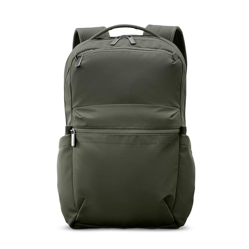 Samsonite Better Than Basic Backpack - Dedicated Laptop Compartment, Quick Stash Front Pockets and Lightweight Breathable Airmesh - Olive - color: Olive